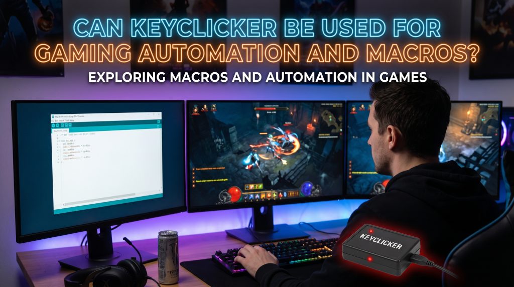 Can KeyClicker be used for gaming automation and macros